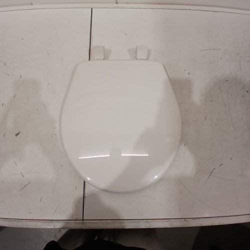 BEMIS PLASTIC ROUND TOILET SEAT - 16.5" - WHITE (MODEL: 730SLEC000) image 2