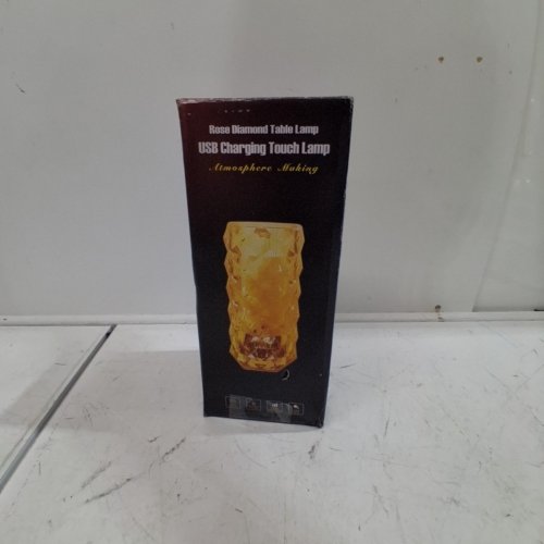 ROSE DIAMOND RECHARGEABLE TOUCH CONTROL RGB LED LAMP WITH REMOTE - 9"H - CLEAR image 4
