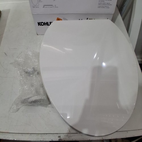 KOHLER HYTEN - ELEVATED QUIET-CLOSE ELONGATED TOILET SEAT - WHITE - (MODEL: 25875-0) image 2