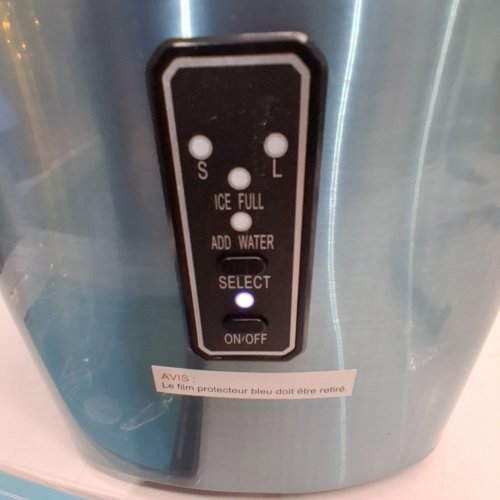 EUHOMY COUNTERTOP ICE MAKER WITH CARRY HANDLE, BASKET & SCOOP - MAKES 26LB PER DAY - GREY(MODEL: IM008-BSI-USEH) image 2