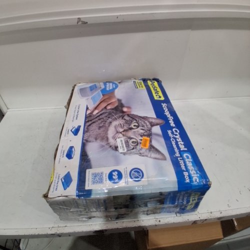 PETSAFE SCOOPFREE CRYSTAL CLASSIC SELF-CLEANING LITTER BOX - GREY /WHITE image 10