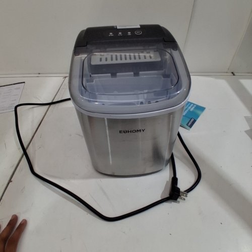 EUHOMY COUNTERTOP ICE MAKER - MAKES 26LBS/DAY - STAINLESS STEEL (MODEL: IM-06S) image 3
