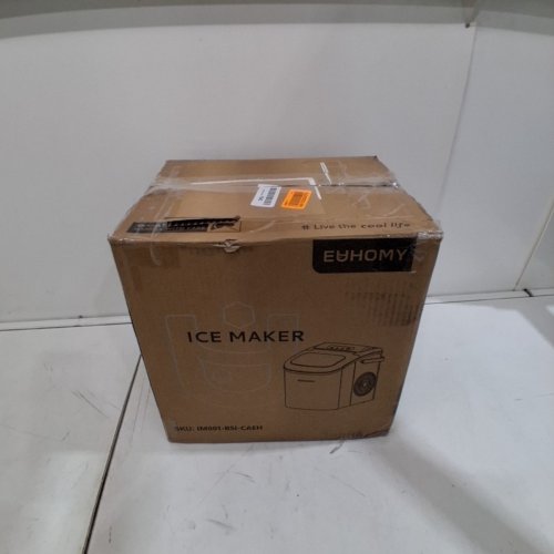 EUHOMY COUNTERTOP ICE MAKER - MAKES 26LBS/DAY - STAINLESS STEEL (MODEL: IM-06S) image 7