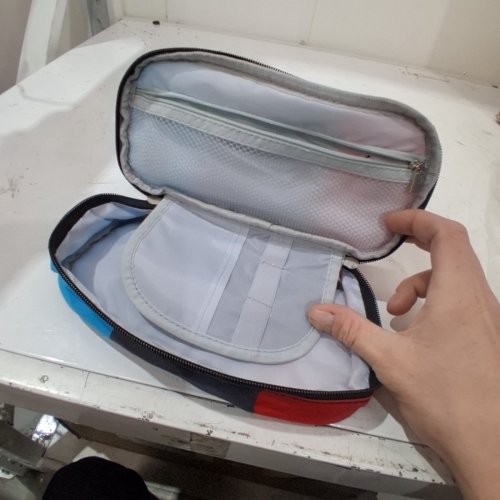 VIDEO GAME CONTROLLER PENCIL CASE - BLUE /RED / GREY image 5