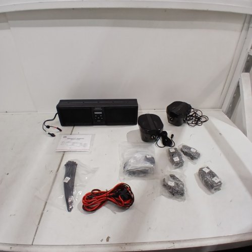 KEMIMOTO UTV SOUNDBAR AUDIO SYSTEM - 100W, 9-18 V, ≥33FT RANGE - 17" - BLACK (MODEL: KT1/B0117-03019-BK) image 3