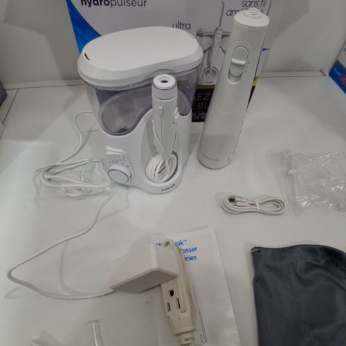 WATERPIK ULTRA PLUS & CORDLESS ENHANCE WATER FLOSSER COMBO PACK - WHITE (MODEL: 2702338) image 2