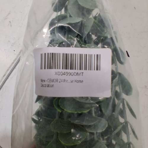 24PC CEWOR ARTIFICIA EUCALYPTUS STEMS - 14" - GREEN image 2