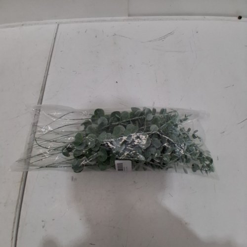 24PC CEWOR ARTIFICIA EUCALYPTUS STEMS - 14" - GREEN image 5