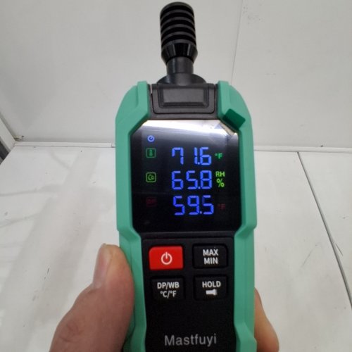 MASTFUYI PROFESSIONAL DIGITAL THERMOHYGROMETER​​ ​​- MEASURES WET-BULB TEMPERATURE, DEW-POINT TEMPERATURE, AMBIENT HUMIDITY​ - MINT (MODEL: FY867) image 2