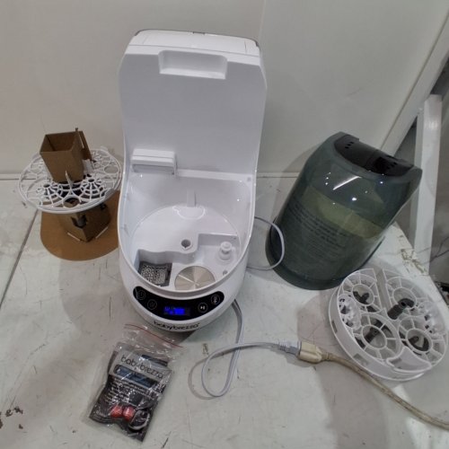 BABY BREZZA BOTTLE WASHER PRO ALL-IN-ONE STERILIZER & DRYER - HOLDS 4 BOTTLES - GREY/WHITE (MODEL: BRZ0103) image 5