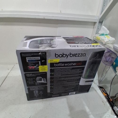 BABY BREZZA BOTTLE WASHER PRO ALL-IN-ONE STERILIZER & DRYER - HOLDS 4 BOTTLES - GREY/WHITE (MODEL: BRZ0103) image 9