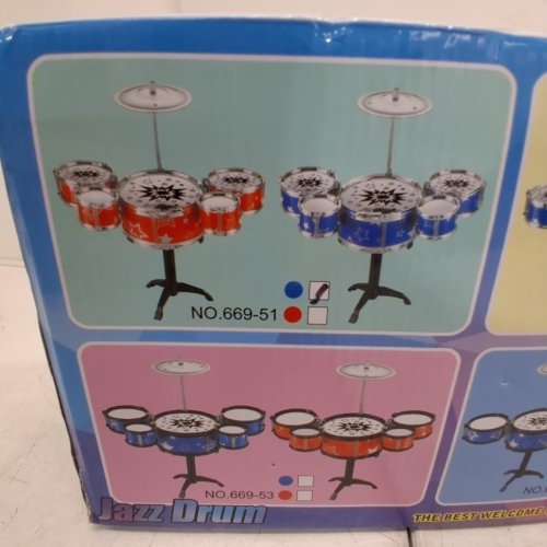 10PC KIDS JAZZ DRUM SET - BLUE image 4