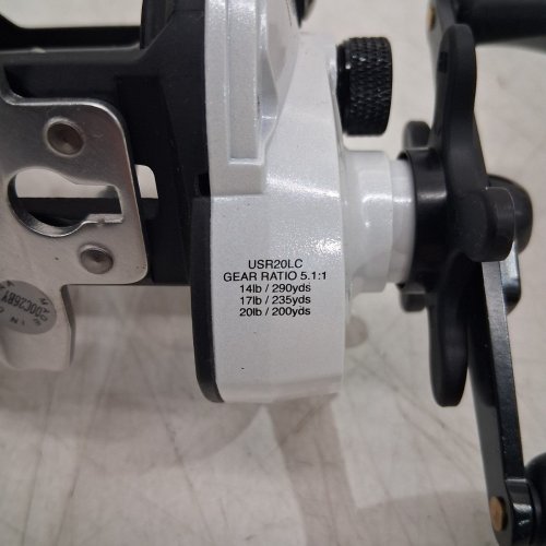 SHAKESPEARE ATS TROLLING REEL WITH MECHANICAL LINE COUNTER - 5.1:1 GEAR RATIO - RIGHT-HANDED - BLACK/WHITE (MODEL: USR20LC) image 5