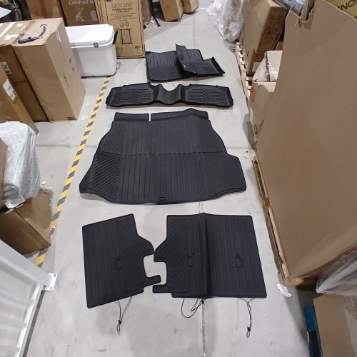 6PC AUXKO ALL WEATHER FLOOR MATS CARGO + BACKREST FOR TOYOTA RAV4 HYBRID 2026 - BLACK image 6