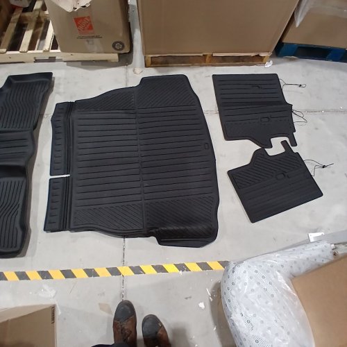 6PC AUXKO ALL WEATHER FLOOR MATS CARGO + BACKREST FOR TOYOTA RAV4 HYBRID 2026 - BLACK image 8