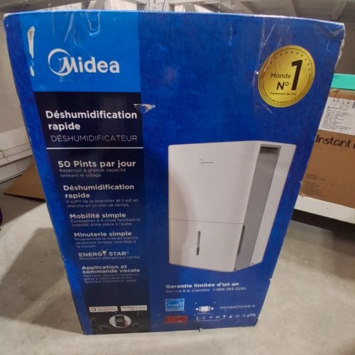 MIDEA EASYDRY DEHUMIDIFIER - 50 PT - WHITE (MODEL: MAD50P1AWSA) image 7