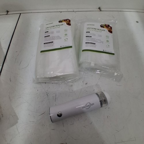 HANDHELD VACUUM SEALER WITH 30 REUSABLE BAGS FOR FOOD STORAGE - WHITE image 2