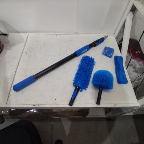 4PC ALLSPACE MULTI-PURPOSE HOME CLEANING KIT - 12FT MAX - BLUE/SILVER (MODEL: 2001859) image 2