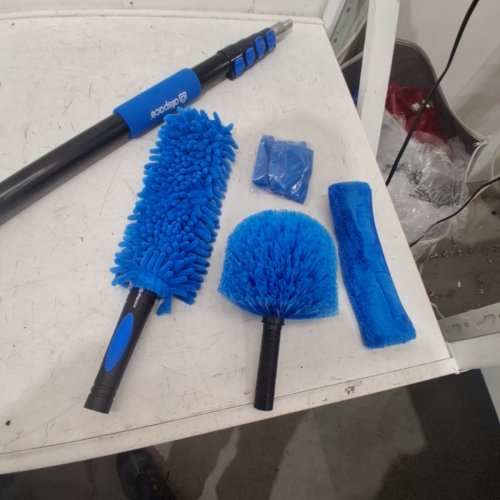 4PC ALLSPACE MULTI-PURPOSE HOME CLEANING KIT - 12FT MAX - BLUE/SILVER (MODEL: 2001859) image 3