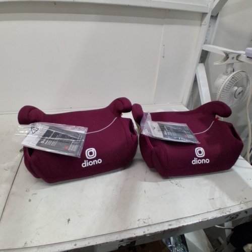2PK DIONO SOLANA NO LATCH BACKLESS BOOSTER SEAT - 40-120LB CAPACITY - PINK (MODEL: 32061-NA-01) image 3