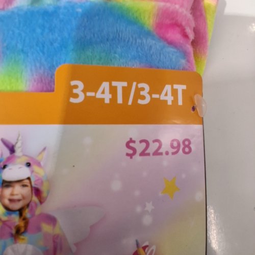 TODDLER PALAMON PASTEL BABY UNICORN COSTUME - 3-4T - ASSORTED COLOURS image 2