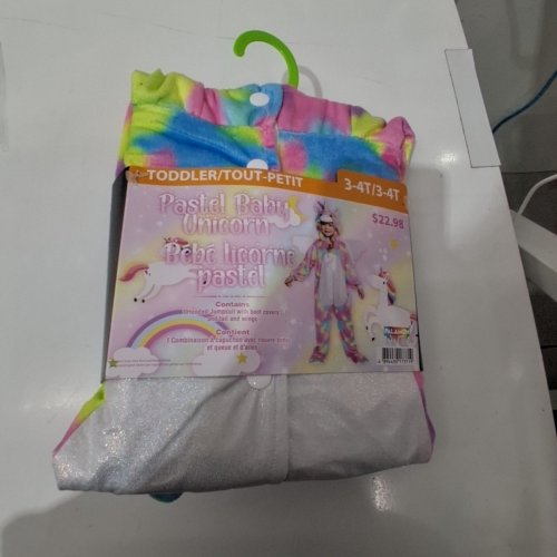 TODDLER PALAMON PASTEL BABY UNICORN COSTUME - 3-4T - ASSORTED COLOURS image 3