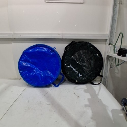 2PK COGHLANS POP GARBAGE& RECYCLE CONTAINERS - GREEN / BLUE image 2