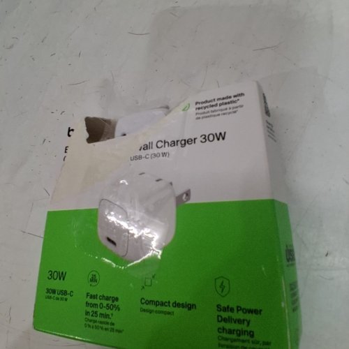 BELKIN BOOSTCHARGE COMPACT USB-C WALL CHARGER - 30W - WHITE (MODEL: WCA008DQWH) image 3