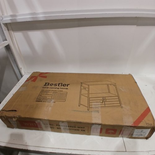 BESTIER AQUARIUM STAND WITH POWER OUTLETS AND STORAGE - 31.5" L X 15.7" W - WHITE (MODEL: P300580SUS-WHT) image 5