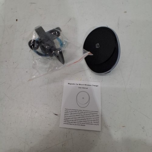 MAGNETIC CAR MOUNT WIRELESS CHARGER - 15W - BLACK image 2