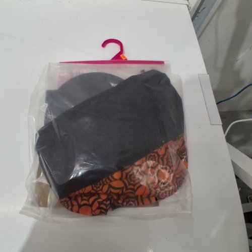 3PC GIRL'S RUBIES WITCH COSTUME - MEDIUM (8/10) - BLACK/ORANGE (STYLE: SORCERESS) image 3