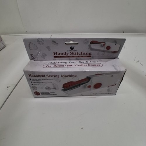 GOLDEN SPIKE HANDY STITCHING PORTABLE HANDHELD SEWING MACHINE - RED/WHITE image 4