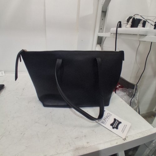 BUFFALO DAVID BITTON LEATHER TOTE SHOULDER BAG - BLACK (MODEL: 2012486) image 3