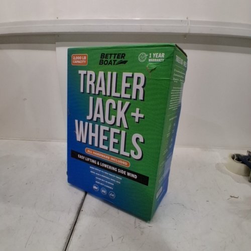 BETTER BOAT BOAT TRAILER JACK WITH DUAL WHEELS - FOR UTILITY AND RV TRAILERS - 2000LBS - BLACK image 3