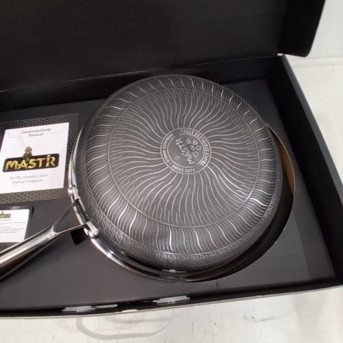MASTIR HYBRID HONEYCOMB STAINLESS STEEL FRY PAN WITH LID - 11" image 4