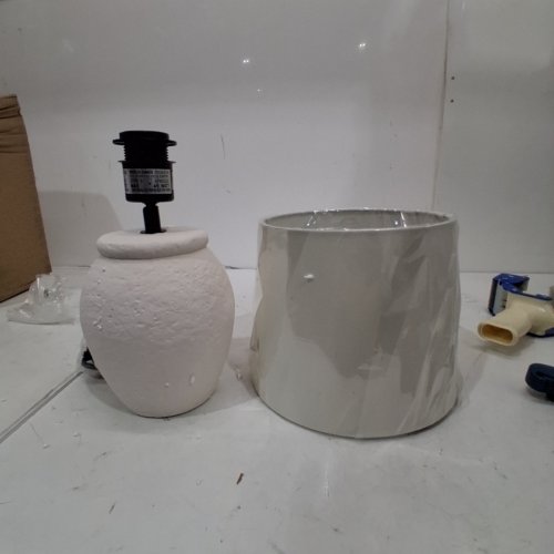BOUCLAIR CERAMIC BASE TABLE LAMP WITH SHADE - 40W - WHITE (MODEL:9409033) image 2