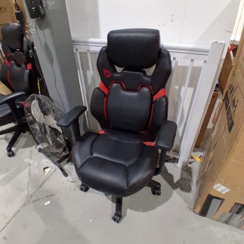 DPS ENCORE 3D INSIGHT GAMING OFFICE CHAIR - 49.5" X 27.5" X 29.2" - BLACK / RED image 2