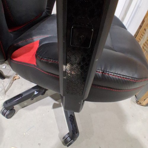 DPS ENCORE 3D INSIGHT GAMING OFFICE CHAIR - 49.5" X 27.5" X 29.2" - BLACK / RED image 4