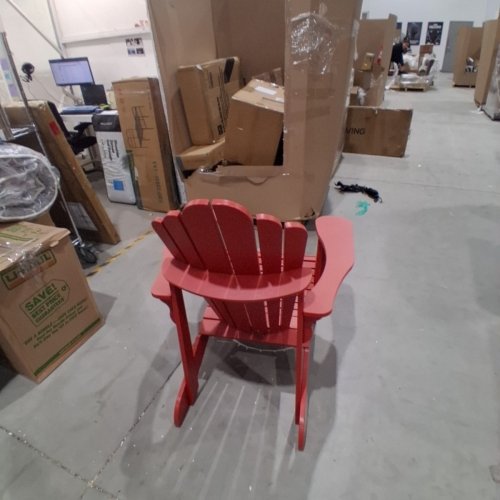 LEISURE LINE CLASSIC ADIRONDACK CHAIR - 33'' X 39'' X 40'' - RED image 4