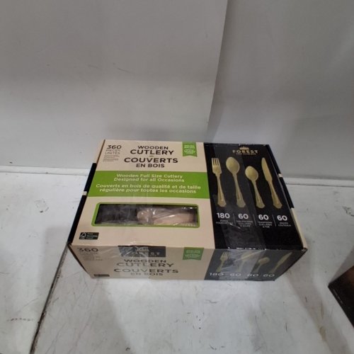 350PC FOREST FOR CLIMATE WOODEN CUTLERY SET - BEIGE (MODEL: 1719484) image 3