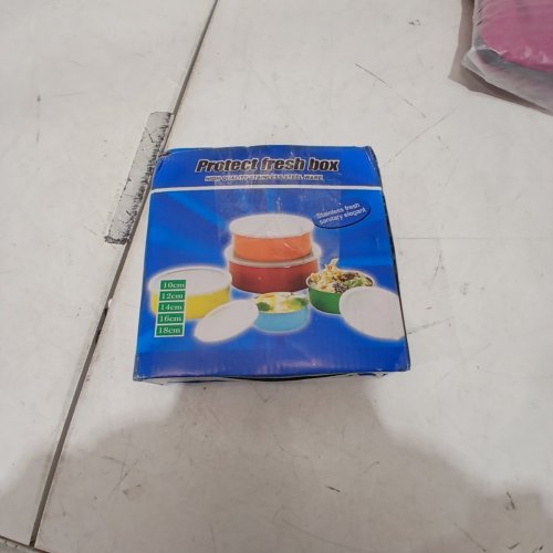 5PC FOOD STORAGE CONTAINERS, PROTECT FRESH BOX - 10CM TO 18CM - MULTI COLOR image 3