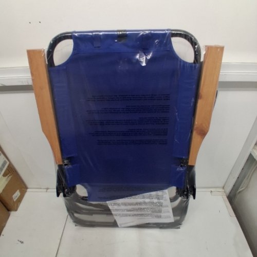 NHL TORONTO MAPLE LEAF FOLDING BACKPACK CHAIR WITH A SIDE HANGING STORAGE POUCH/CUP HOLDER - 300LBS MAX - BLUE/WHITE (MODEL: 2032824) image 3