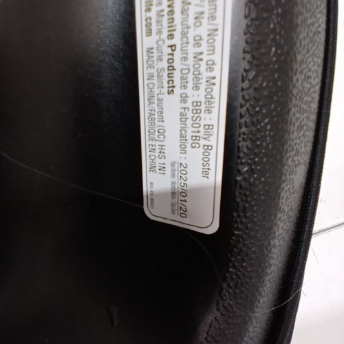 BILY NO BACK BOOSTER CAR SEAT - 40-100LBS - GREY/BLACK (MODEL: ‎BBS01BG) image 2