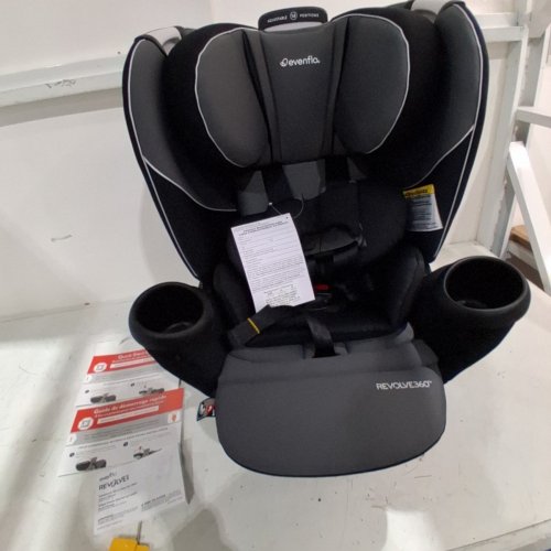 EVENFLO REVOLVE360 EXTEND ALL-IN-ONE ROTATIONAL CAR SEAT - 4-65 LBS CAPACITY - GREY (MODEL: CS360112405C) image 3