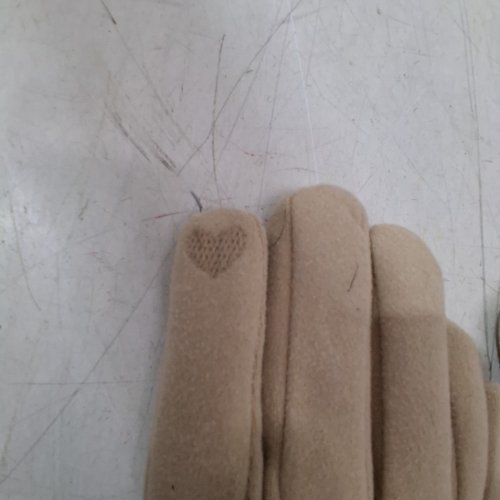 WOMEN'S FASHION GLOVE FUZZY CUFF GLOVES WITH TOUCHSCREEN FINGER PAD - OSFM - LIGHT PINK / BEIGE image 4