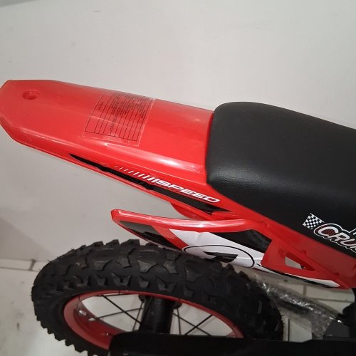KIDS XTREME MOTOR BIKE THEMED KIDS TODDLER BIKE WITH TRAINING WHEELS, CHILDREN BICYCLE - FOR AGES 2-5 YEARS - 12" - RED/BLACK/WHITE (MODEL: CPBK809BKRD12) image 5