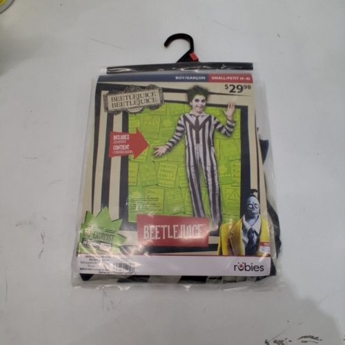 KIDS RUBIES BEETLEJUICE HALLOWEEN COSTUME - SMALL - BLACK WHITE image 2