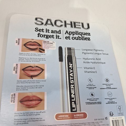 2PC WOMENS SACHEU PEEL OFF LIP LINER STAY-N - NOOHDE/ P-INKED image 3
