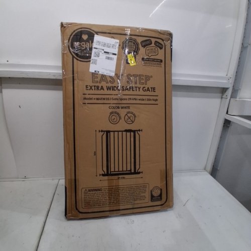 REGALO EASY STEP EXTRA WIDE BABY GATE - 30" X 29"-49" - WHITE (MODEL: 1164 EW DS) image 4