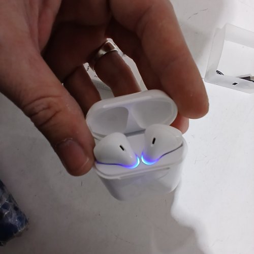 TWS TRUE WIRELESS BLUETOOTH AUTO PAIRING EARBUDS - WHITE (MODEL: I12) image 2